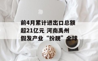 前4月累计进出口总额超21亿元 河南禹州假发产业“扮靓”全球