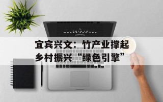 宜宾兴文：竹产业撑起乡村振兴“绿色引擎”