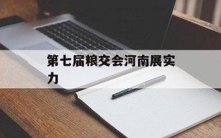 第七届粮交会河南展实力