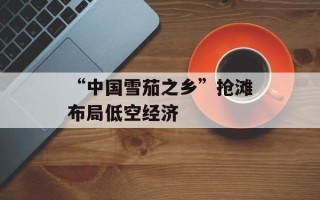 “中国雪茄之乡”抢滩布局低空经济