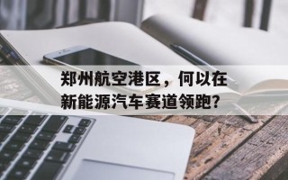 郑州航空港区，何以在新能源汽车赛道领跑？