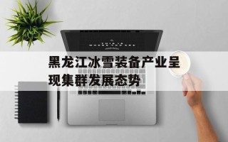 黑龙江冰雪装备产业呈现集群发展态势