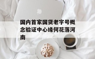 国内首家国货老字号概念验证中心缘何花落河南
