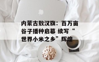 内蒙古敖汉旗：百万亩谷子播种启幕 续写“世界小米之乡”辉煌