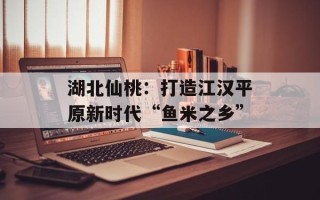 湖北仙桃：打造江汉平原新时代“鱼米之乡”