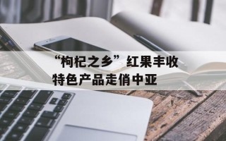 “枸杞之乡”红果丰收 特色产品走俏中亚