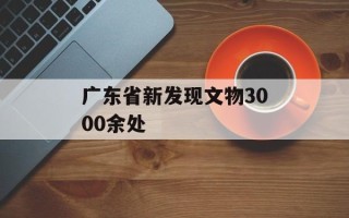 广东省新发现文物3000余处