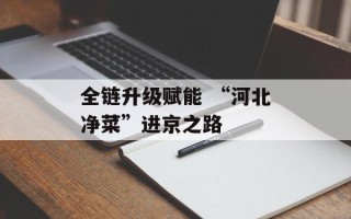 全链升级赋能 “河北净菜”进京之路