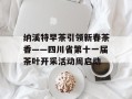纳溪特早茶引领新春茶香——四川省第十一届茶叶开采活动周启动