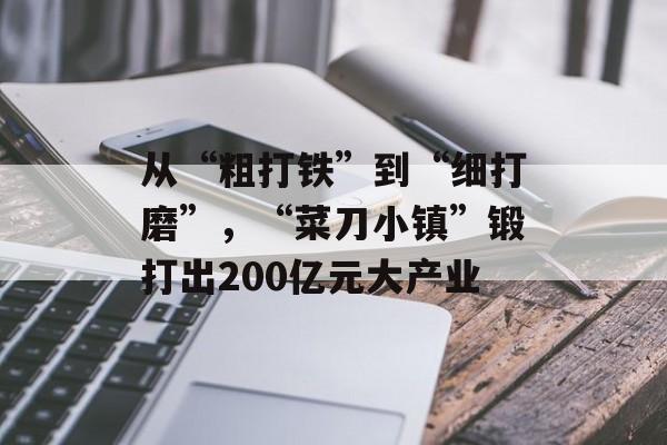 从“粗打铁”到“细打磨”，“菜刀小镇”锻打出200亿元大产业-第1张图片-