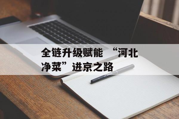 全链升级赋能 “河北净菜”进京之路-第1张图片-