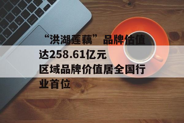 “洪湖莲藕”品牌估值达258.61亿元 区域品牌价值居全国行业首位-第1张图片-